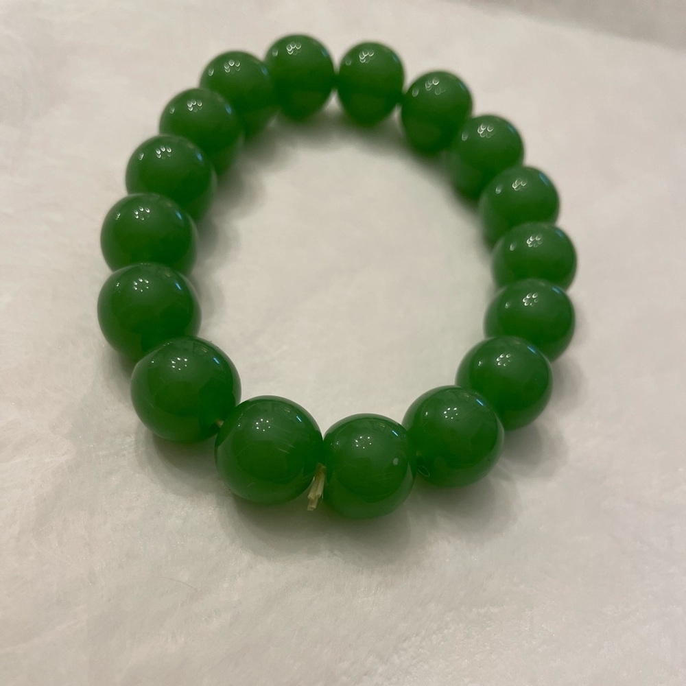 Natural Green Aventurine Bracelet – 10mm Beads, stretch fit - Picture 7 of 7